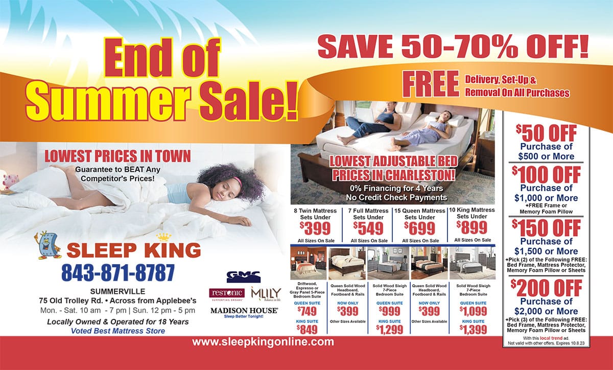 Sleep King End of Summer Sale