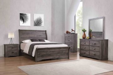 Coralee Sleigh Bed