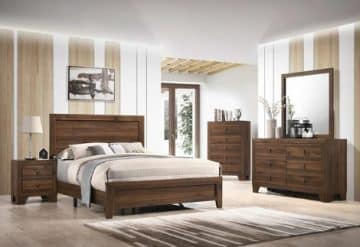 Contemporary Millie Panel Bed Suite
