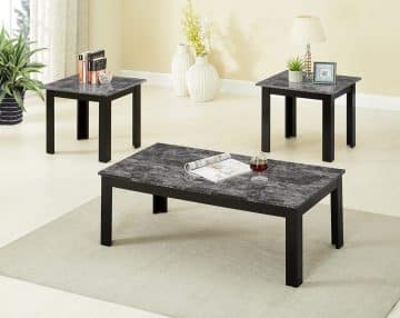 Thurner Faux 3 piece Coffee table Set